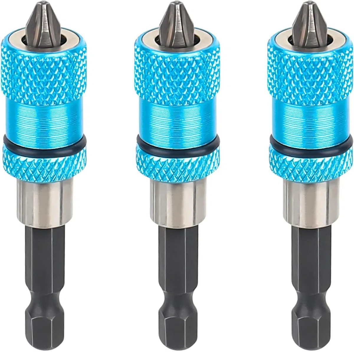 ‎DMJJSD 3 pezzi Porta bit per cartongesso Bit per cartongesso magnetico Portabit a cambio rapido Attacco esagonale1/4 di pollice Regolazione della profondità delle viti Attacco per viti a secco