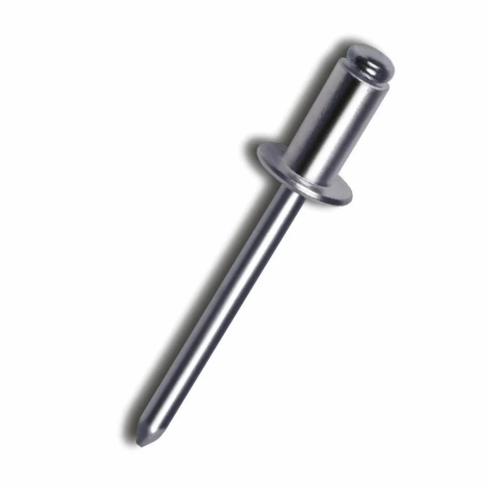 DOJA Industrial | Rivetti Testa a Fiore | 4,8 x 17 mm | 250 Pezzi | Ribattini per Kit Rivettatrice Pneumatica e Manuale | Fissaggio Lamiera Alluminio, Targa (Auto e Moto) e Materiali in Metallo