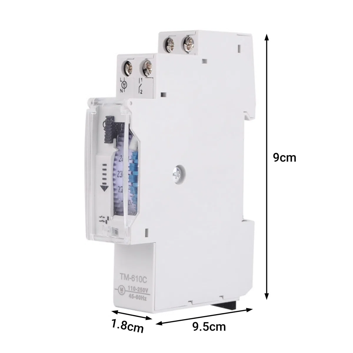 Interruttore Orario Timer Interruttore 250V AC 1 DIN Della Luce Interruttore di Temporizzazione Intelligente per Binari 1P per Lampioni Fabbriche Luci per Insegne Pubblicitarie Apparecchiat
