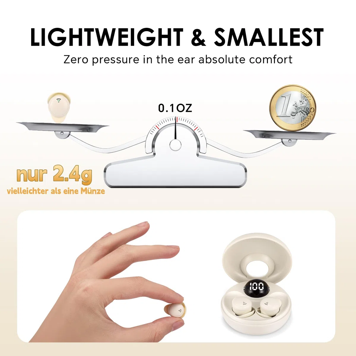 Cuffie Bluetooth Antirumore, Mini Cuffie per Dormire Morbide Adatte a Persone con Disturbi del Sonno, Gadget Tecnologici Regali