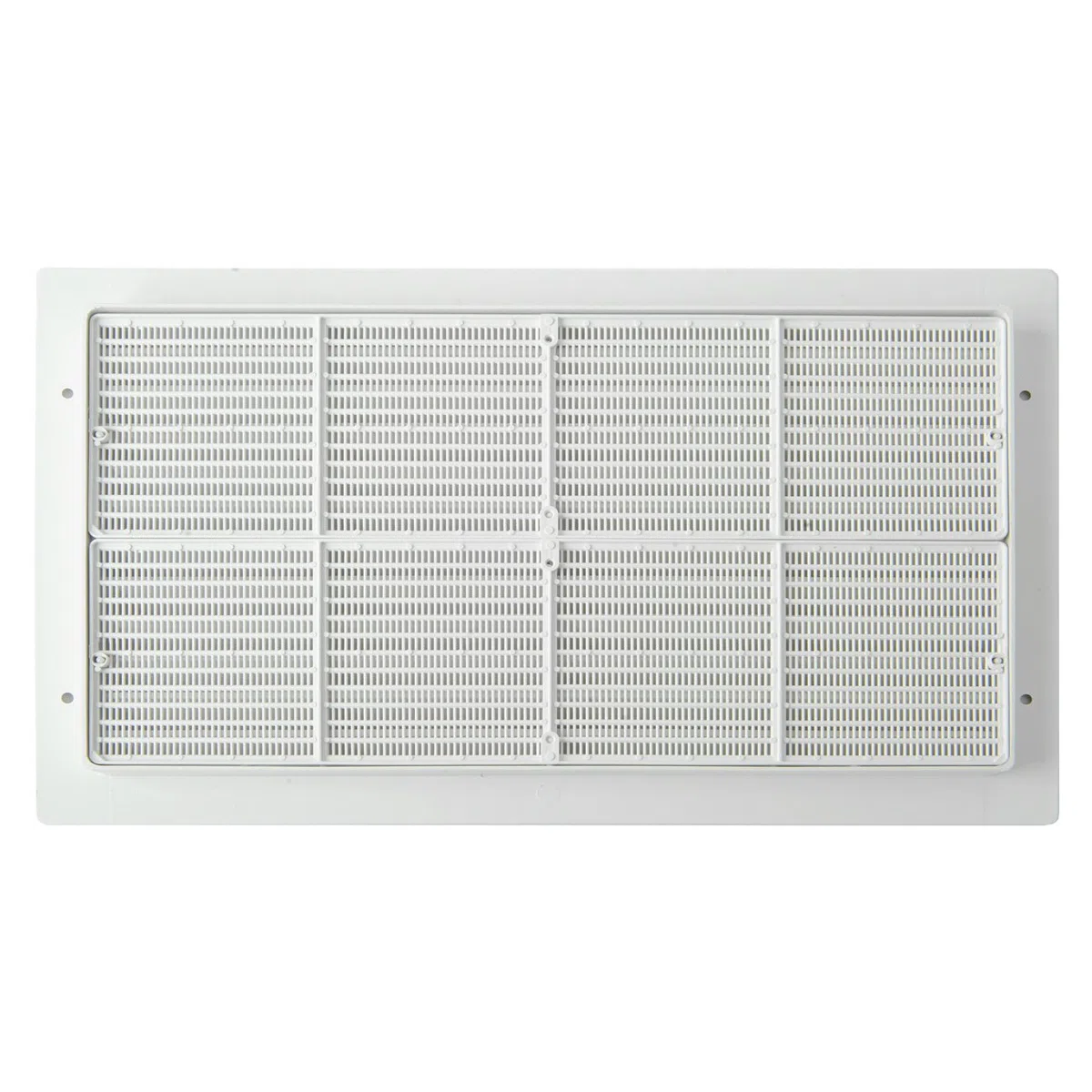 La Ventilazione PAR3823B Griglia di Ventilazione in Plastica Rettangolare 380x230 mm da Incasso, Bianco