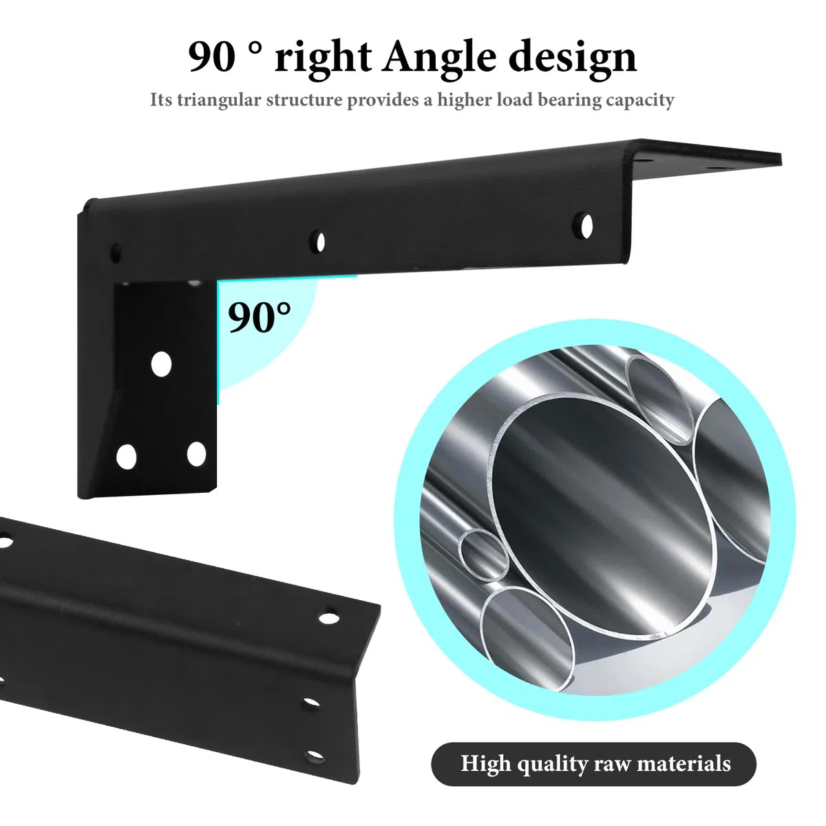 Staffe per Mensole Pesanti, Supporto per Scaffali, Design per Lavabo, Consolle per Lavabo, Della Parete Per La Parte Superiore Del Lavandino, Progettazione Staffa E Stabile TV, 22 * 8cm