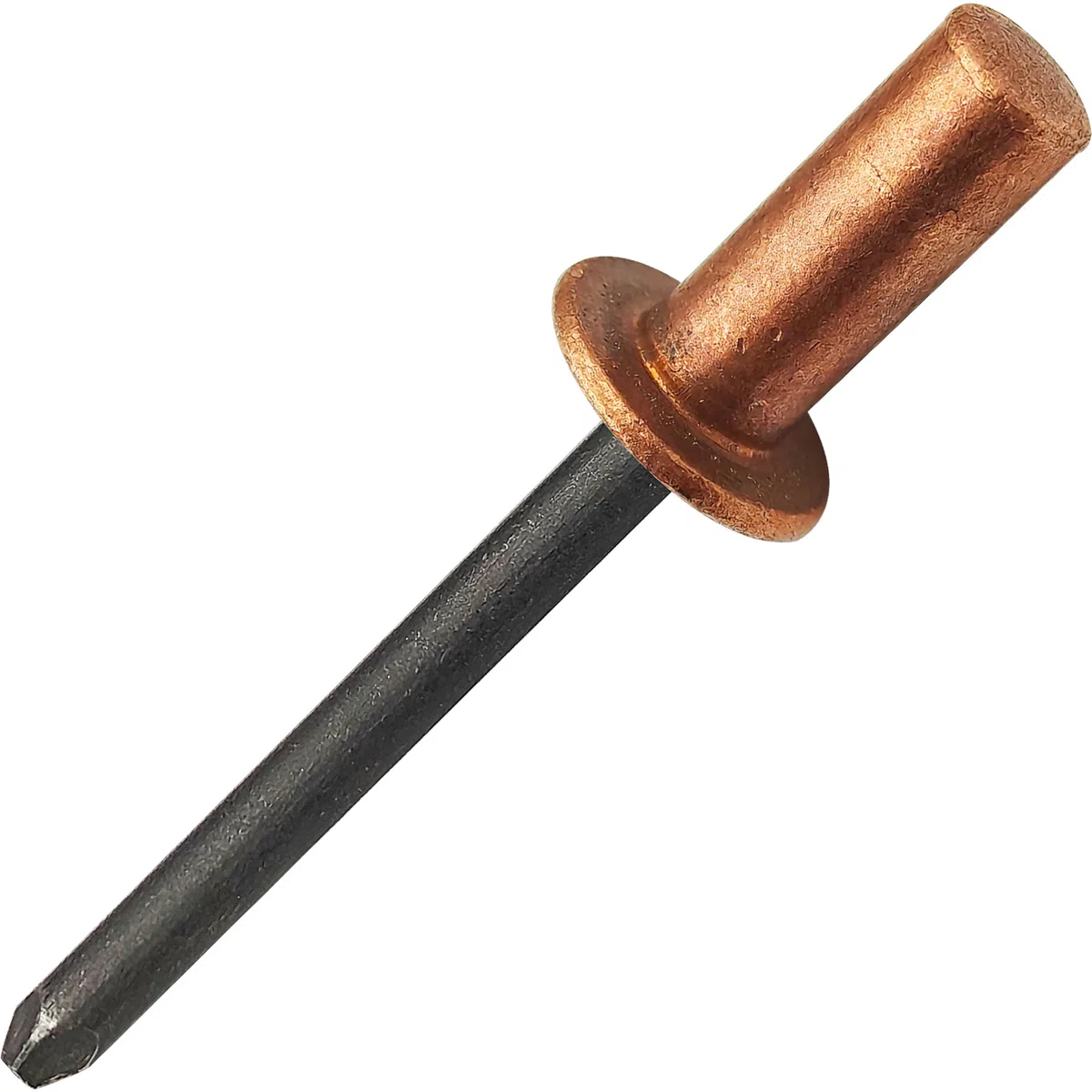 Rivetti ciechi con estremità chiusa, 30 pezzi, Ø4,8 x 10 mm, testa a cupola in rame con mandrino in acciaio, rivetti pop sigillati