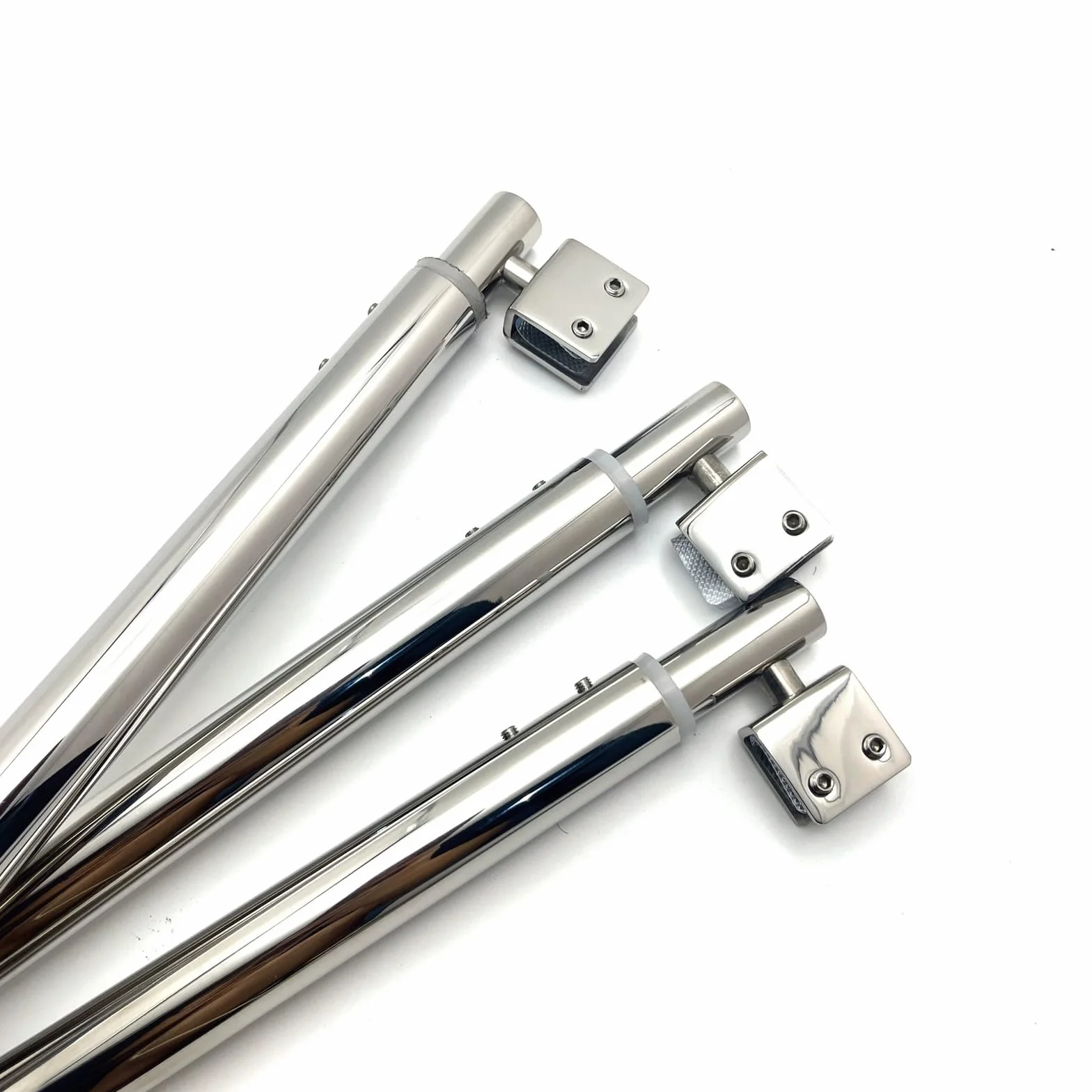 Barra di supporto per porta doccia in acciaio inox regolabile da 1.600 a 800 mm, 25 mm, compatibile da 8 a 12 mm