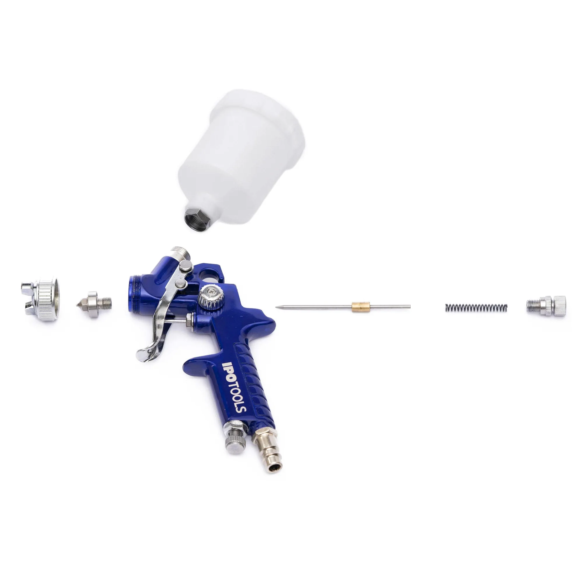 MINI pistola verniciatura pistola spruzza irroratrici anti-corrosione ugello 1,0 mm + 0,5 mm set di ugelli