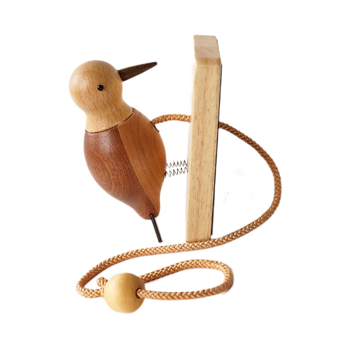Campanello per porta a forma di picco-legna, battente per porta antica a forma di picco-legno, splendidamente creativo, per camerette dei bambini, torri di gioco, casette, campane, campanelli