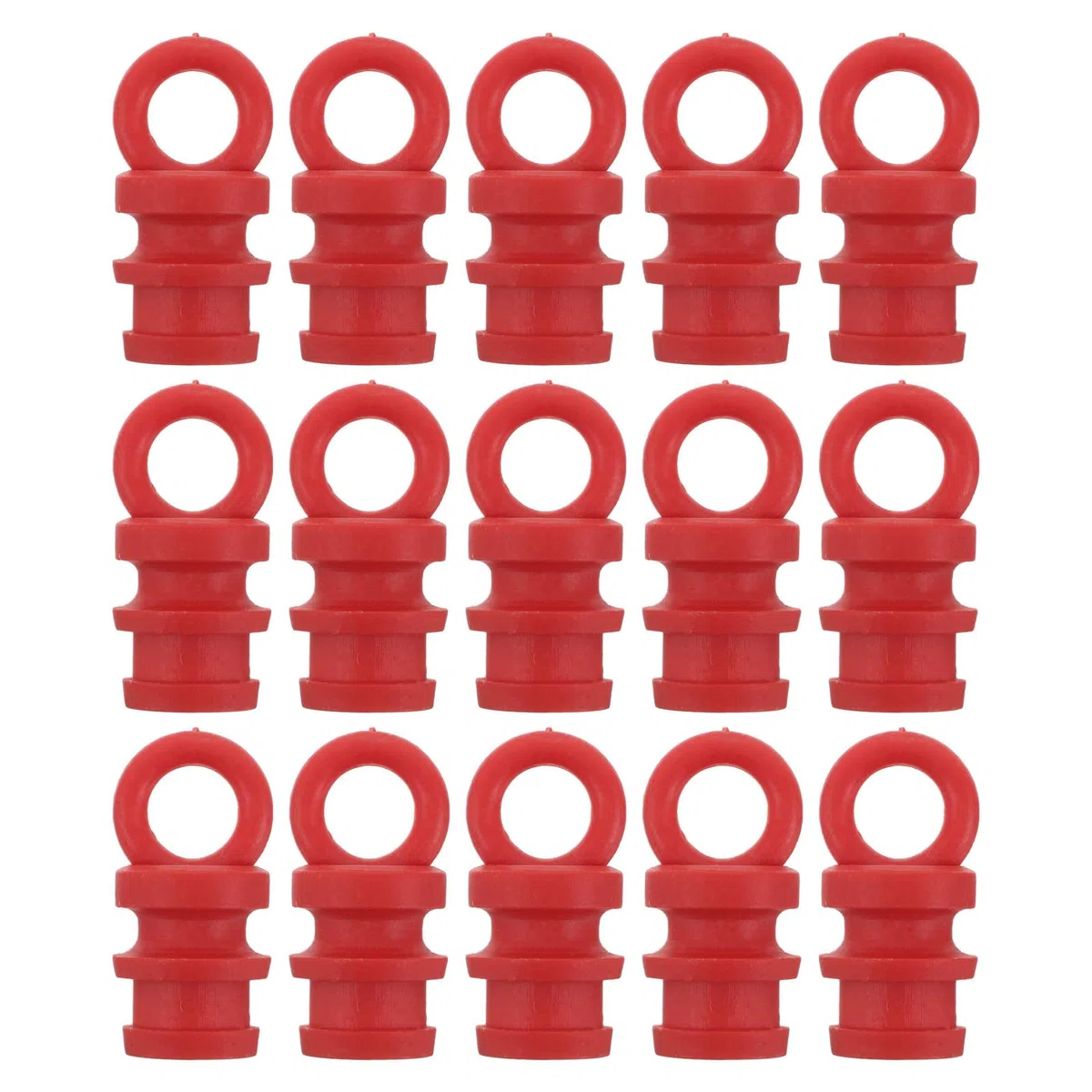Healeved 15 Tappi di Sicurezza per Pali di Avvertimento: Accessori con Tappo Conico per Delineatori Del Traffico - Coperture per Colonne con Maglie di Catena in Plastica per Installazioni Edili