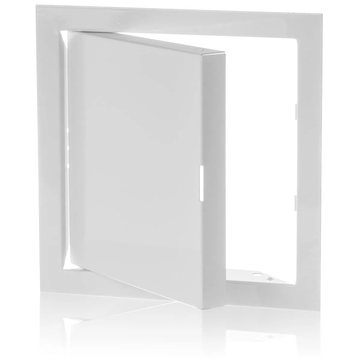 Porta di ispezione in metallo da 150x150mm - Bianca, porta di revisione in acciaio zincato - Sportello di manutenzione, sportello di ispezione, sportello di controllo della manutenzione