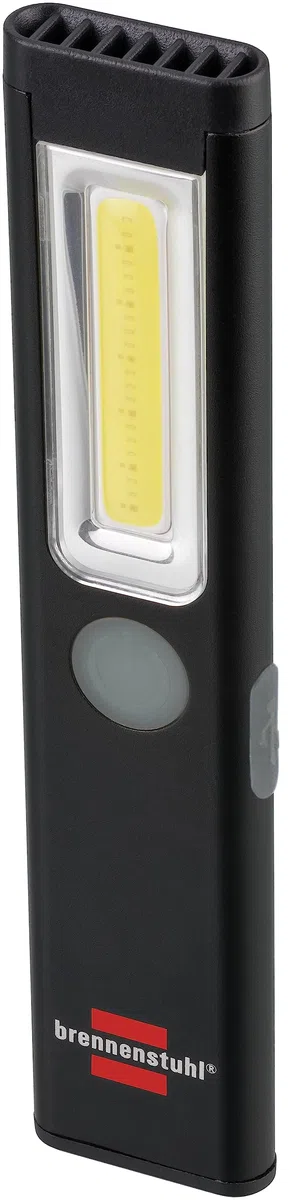 Brennenstuhl Torcia LED a batteria PL 200 AC/LED con COB LED (200 lm, cavo di ricarica USB C, durata fino a 12 ore, lampada di ispezione COB con magnete e clip)