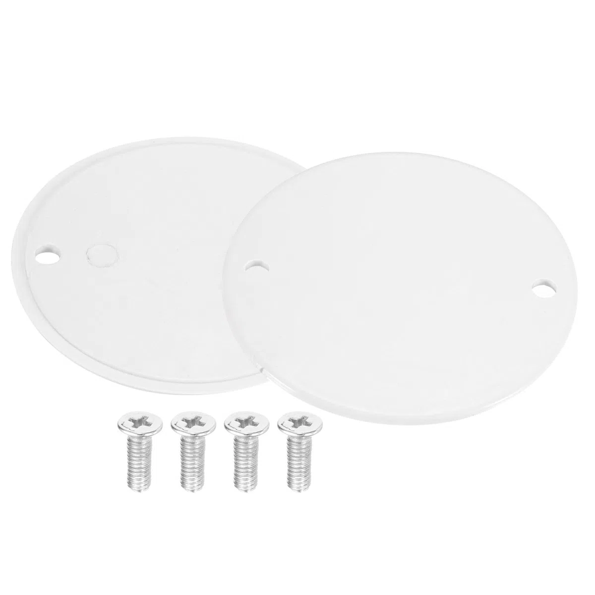 QUARKZMAN Coperchio per Scatola di Giunzione Rotonda per Condotto in PVC con Viti 65mm OD per Scatola di Condotto Pacco da 20