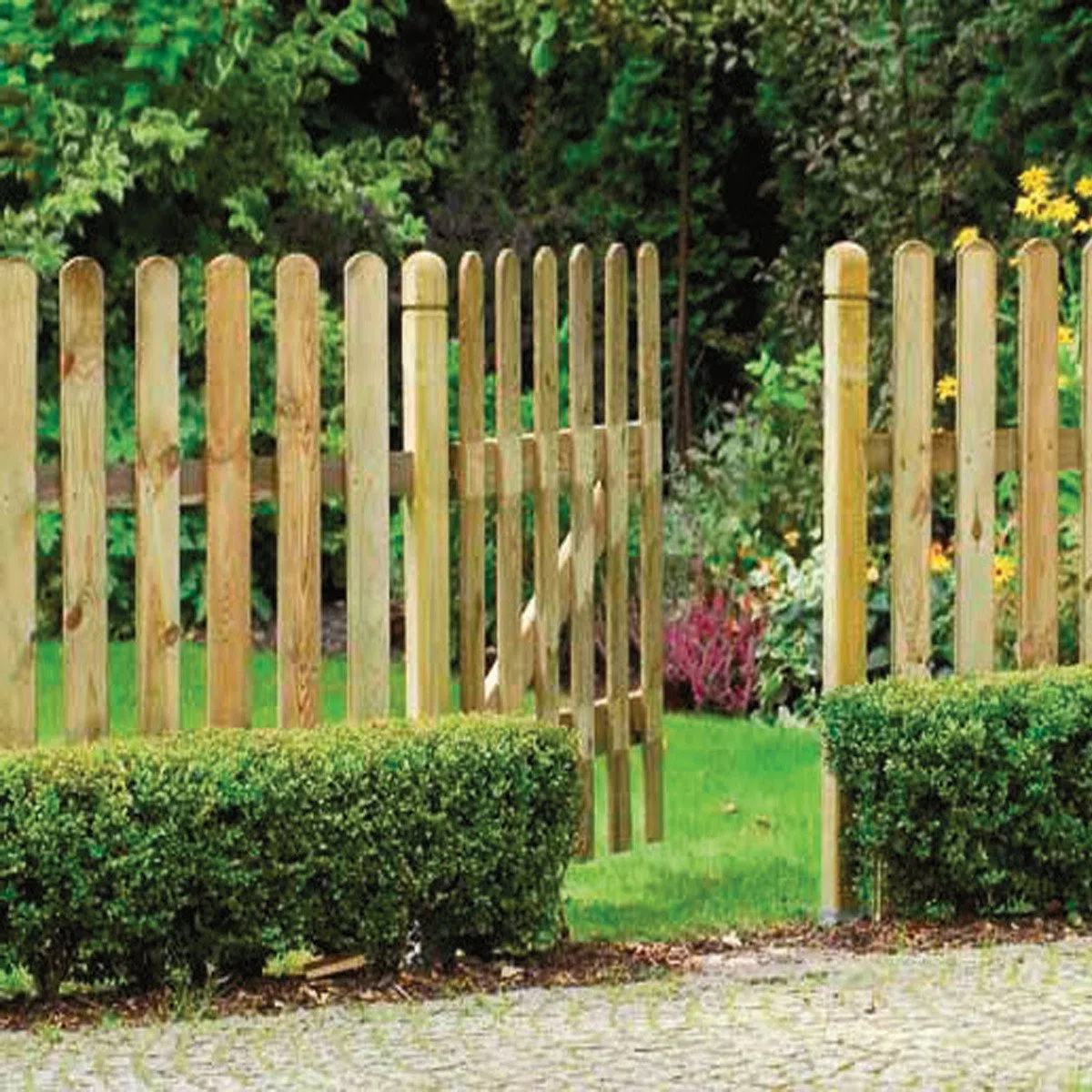 Cancello per recinto steccato in legno impregnato 80x100 cm Europa STI