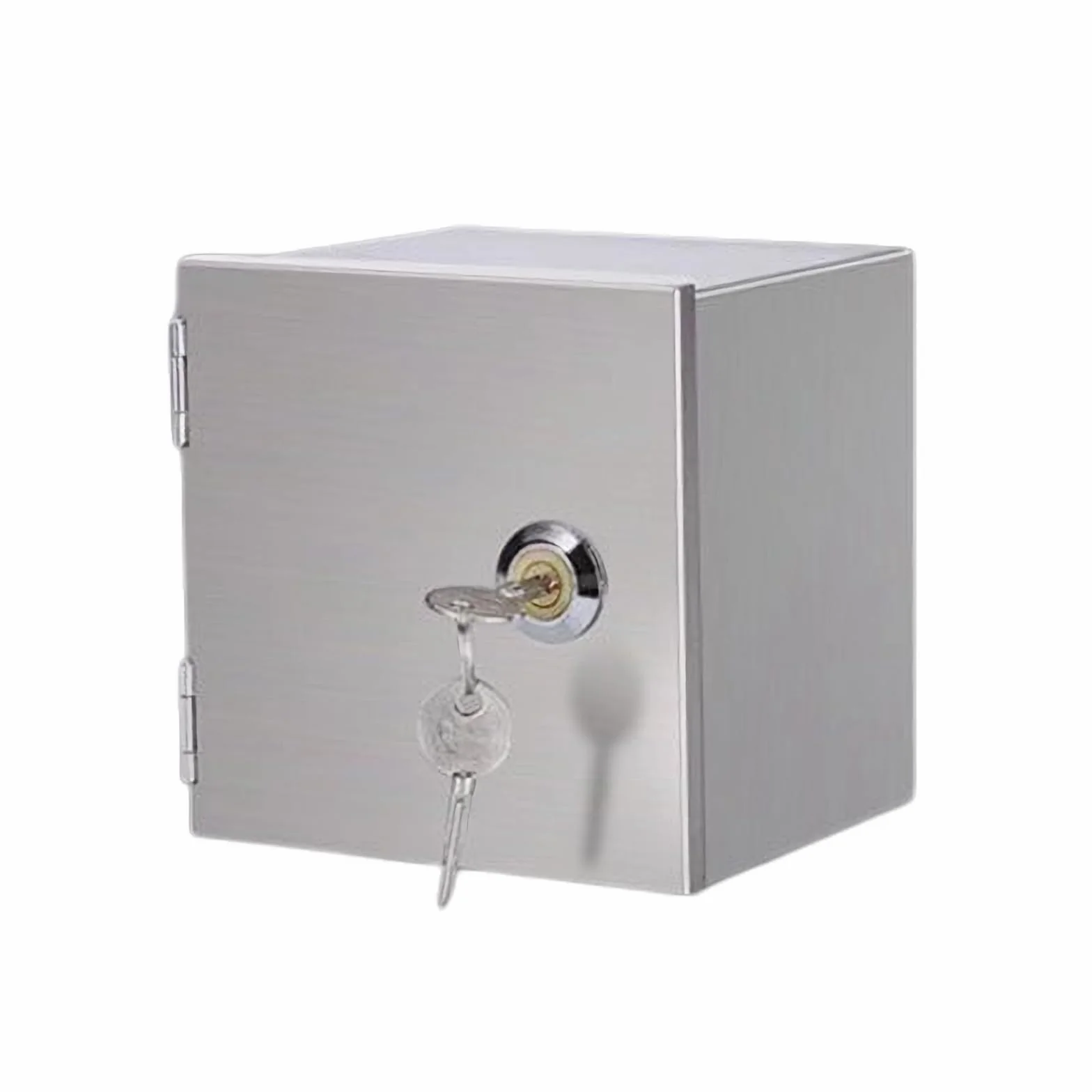 120 mm x 120 mm x 65 mm, armadio elettrico impermeabile con alloggiamento in acciaio inox, adatto per la protezione di prese esterne e un'alimentazione sicura