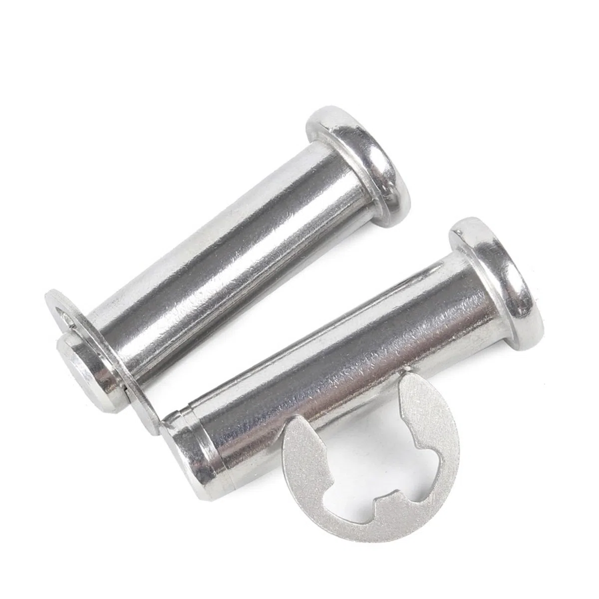 Testa Piatta in Acciaio Inossidabile M5 304 con Perno cilindrico di Posizionamento del Perno dell'anello Elastico con Perno scanalato(65mm)