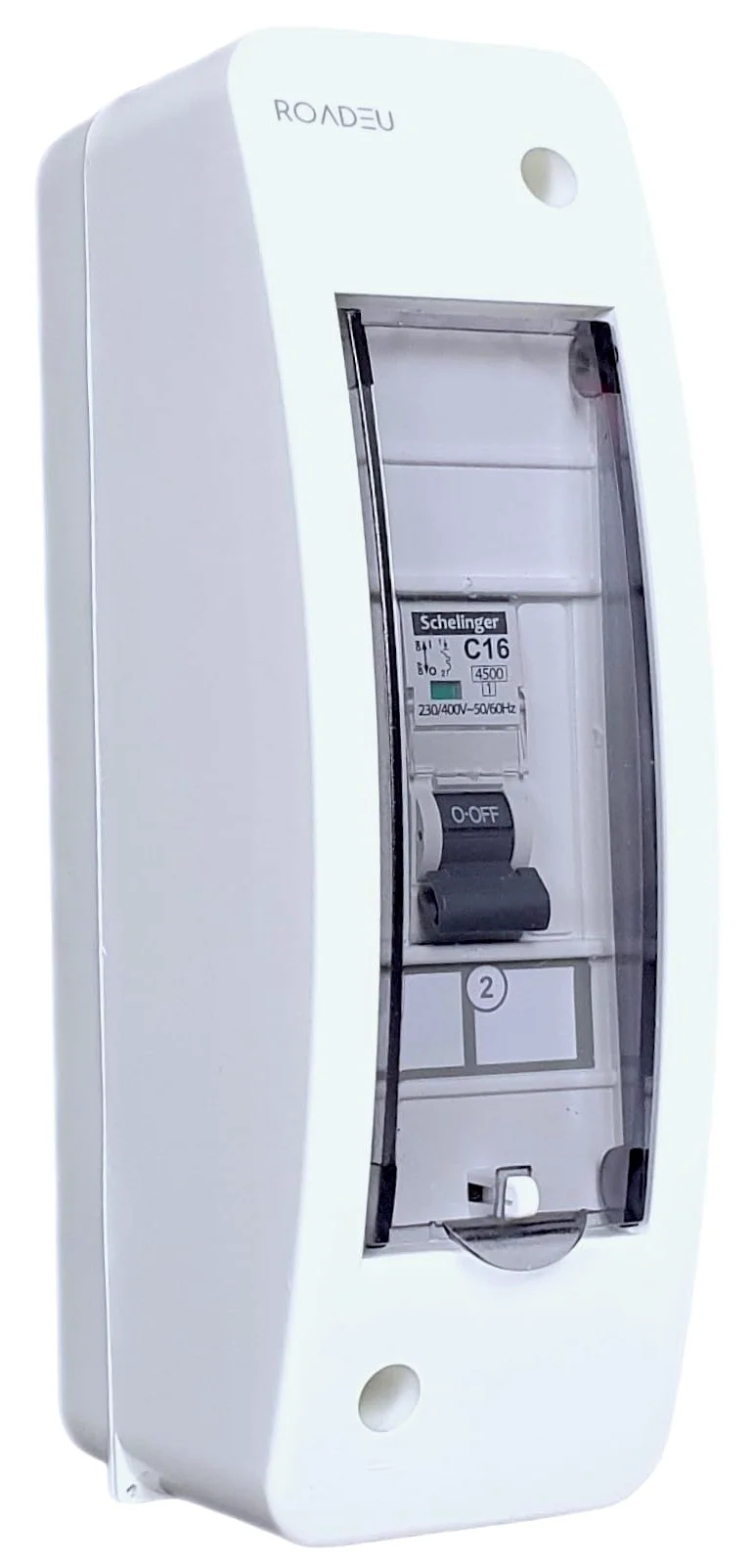 RoadEu Centralino Elettrico da Parete IP42 | 1x Interruttore Magnetotermico C16A 230V TÜV | Quadro Pre-cablato per Interno Casa e Officina
