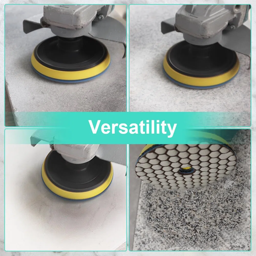 Dischi Lucidatura Diamantati LEKOMESH - 8 pezzi 100MM #50 Platorelli per Lucidatura a Secco Diamantati per Granito Marmo Pietra artificiale Quarzo,Tampone di Lucidatura