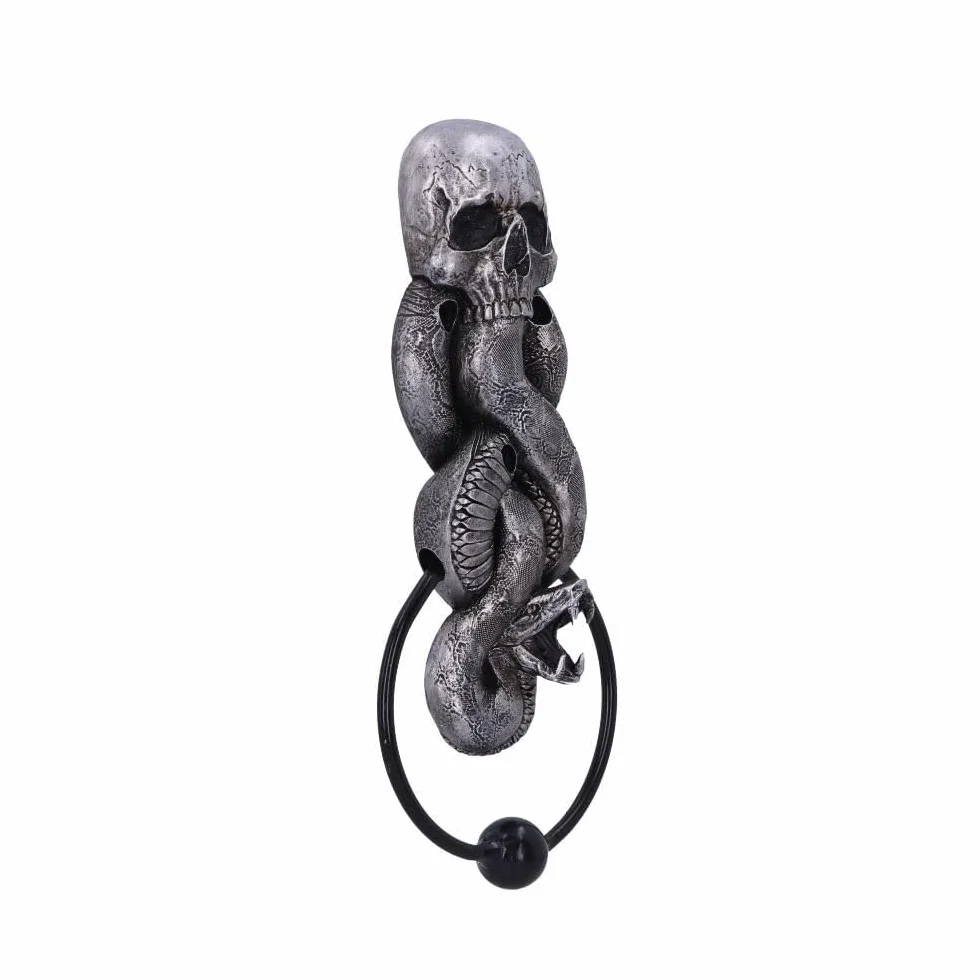 Nemesis Now Licenza Ufficiale Harry Potter The Dark Mark Door Knocker 23 cm, Argento, 23cm