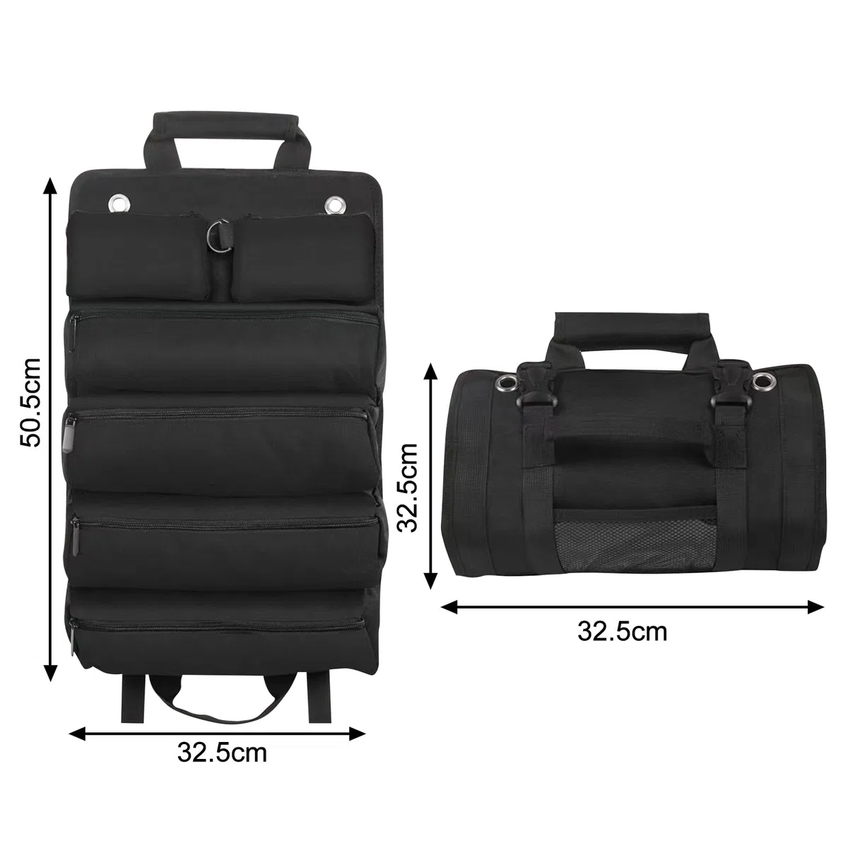 JSTHHTT Borsa Attrezzi Lavoro, Borsa per Attrezzi Arrotolabile, Hardware Tools Bag Borsa Porta Attrezzi Piccola Marsupio in Tela Oxford, Astuccio Porta Utensili Per Elettricisti/Falegnami/Idraulici