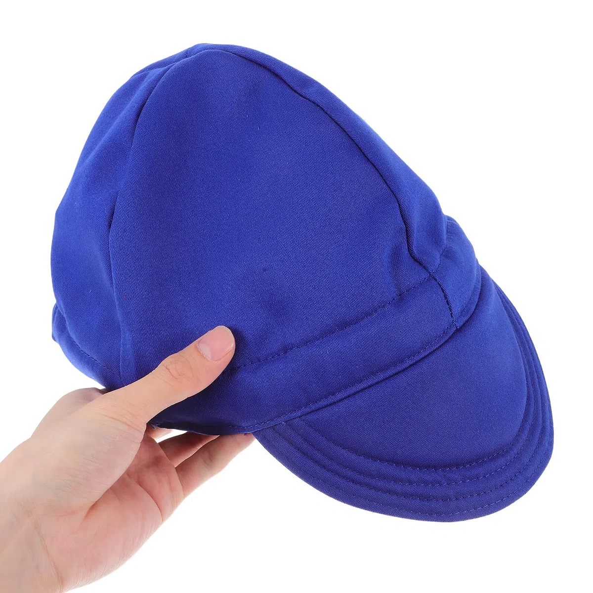 Cappello da Saldatura Leggero e Resistente Ignifugo Blu per Saldatori Uomo e Donna, Protezione Sicurezza Lavoro Confortevole e Traspirante
