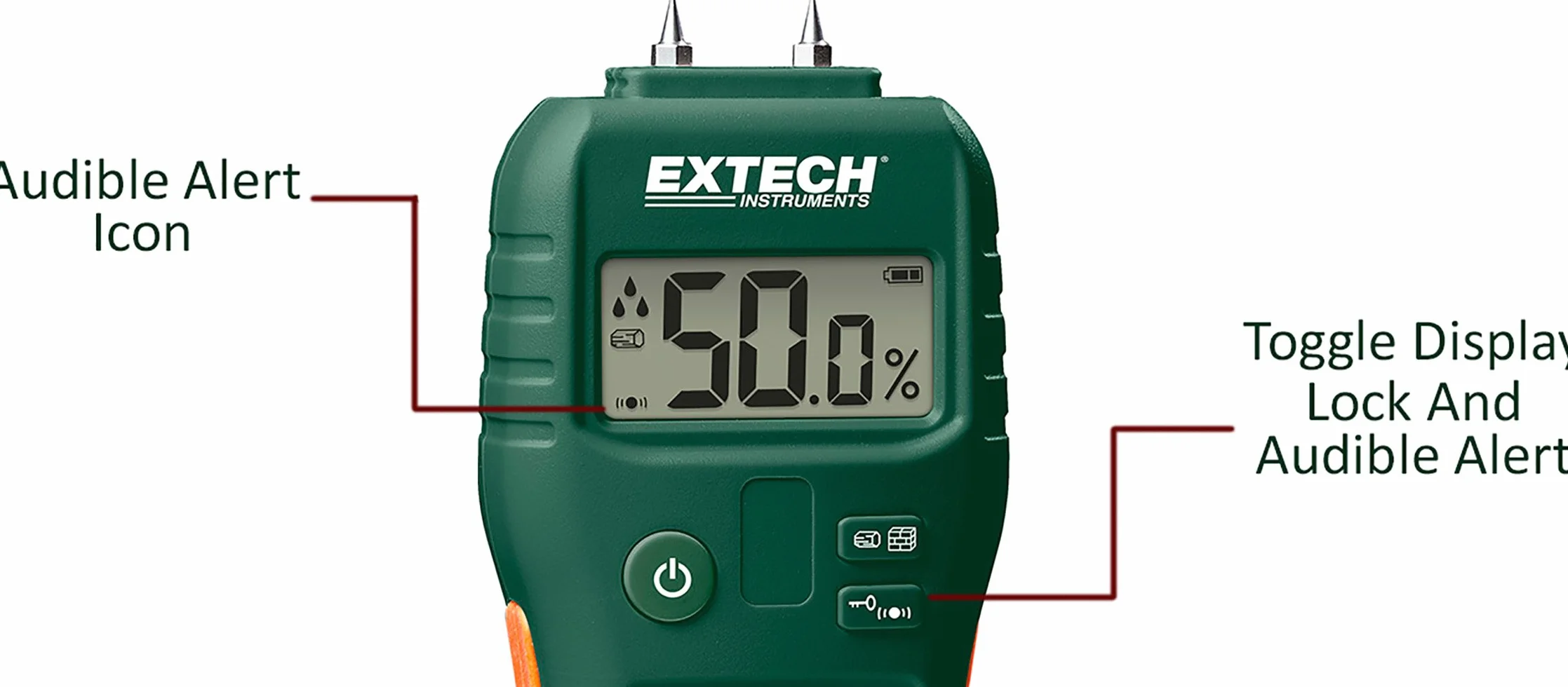 Extech MO55 Misuratore di Umidità Con/Senza Puntali Combinato
