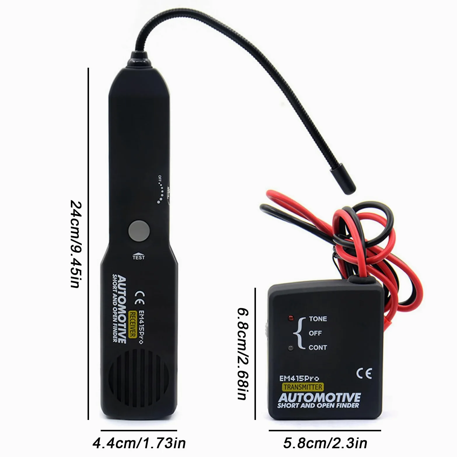 Localizzatore Di Cavi, Tester per Circuiti Elettrici Em415pro DC 6-42V, Rilevatore Di Cavi Sotterranei, Localizzatore Cavi, Tester per Cavi per Rilevare Sistemi Di Circuiti