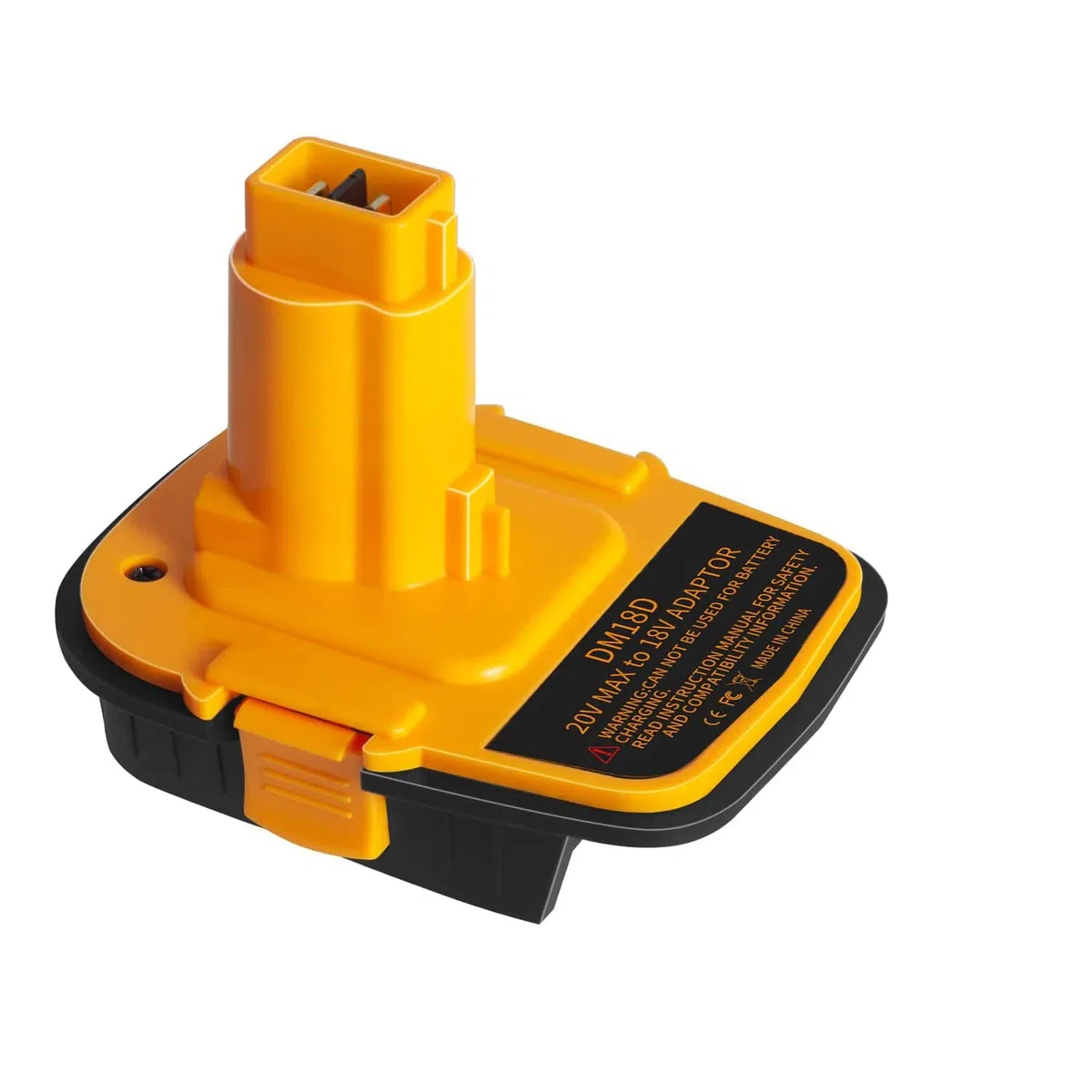 Adattatore batteria DM18D con USB, compatibile con strumenti Dewalt 18V. Converti per DeWalt 20V e per batteria al litio Milwaukee M18 a utensili a batteria NiCad e NiMh