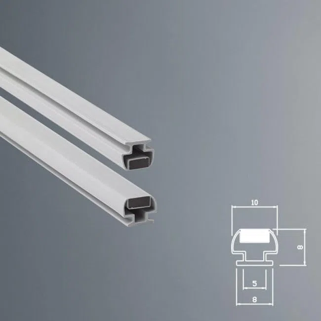 Ricambi & Box Doccia - Guarnizione Magnetica Box Doccia in Gomma EC-MAG-8-41 (Bianco) - KIT 2 PEZZI