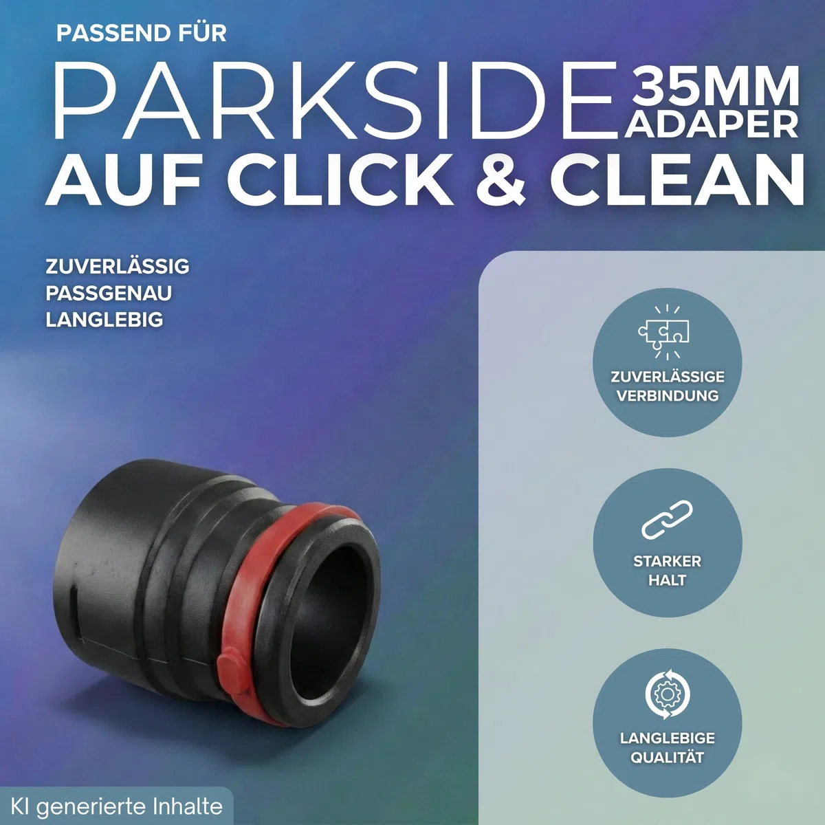 Raccordo per aspirapolvere adatto per Parkside