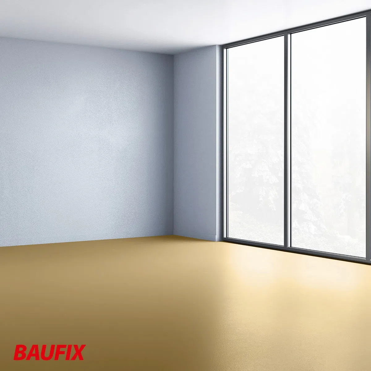 Baufix Pavimento di plastica liquida sabbia opaca, 5 litri, vernice per calcestruzzo e pavimento, traspirante per interni ed esterni, per cemento/massetto