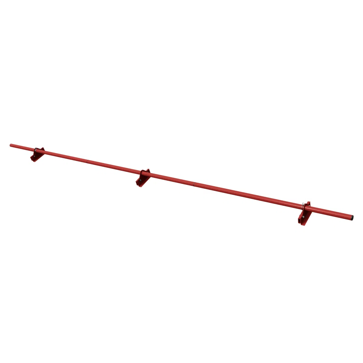 Parotec PARANEVE Kit Tubolare Completo 3,0 m (300 cm) - Per tetti a giunto aggraffato (doppio & angolare), click/snap – paraneve - 1 tubo, 3 supporti, 10 colori - RAL 3011 Rosso (classico)