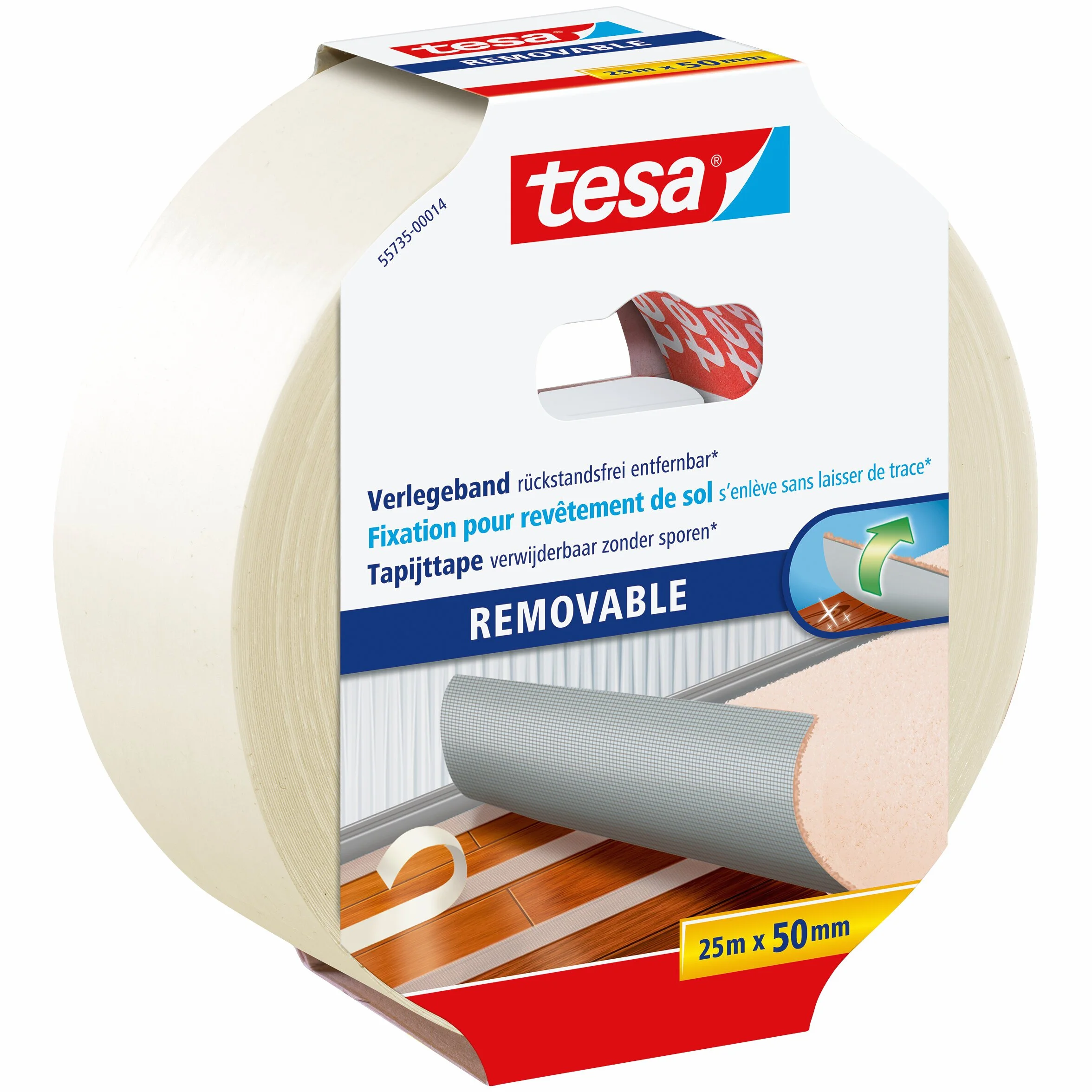 tesa Flooring Tape Residue-free Removal