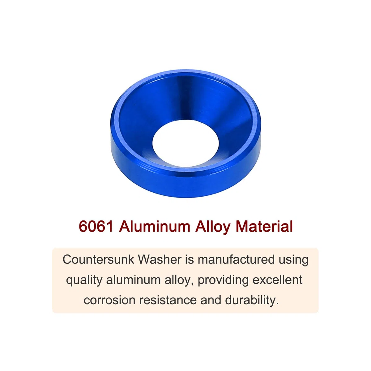 QUARKZMAN 40Pz Rondelle A Testa Cilindrica M6 Lega Alluminio Anodizzato Rondelle Finitura Guarnizioni Per Viti Per Parti Accessori Blu