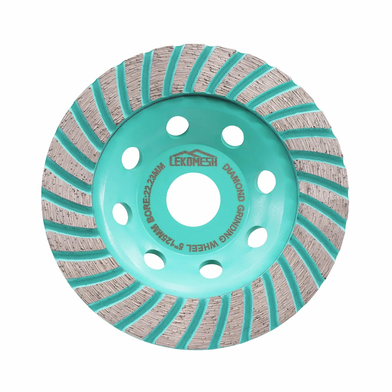 Mola a Tazza Diamantata - 125mm Disco Diamantato per Granito Marmo Muratura,Disco Smerigliatura Turbo per Calcestruzzo LEKOMESH