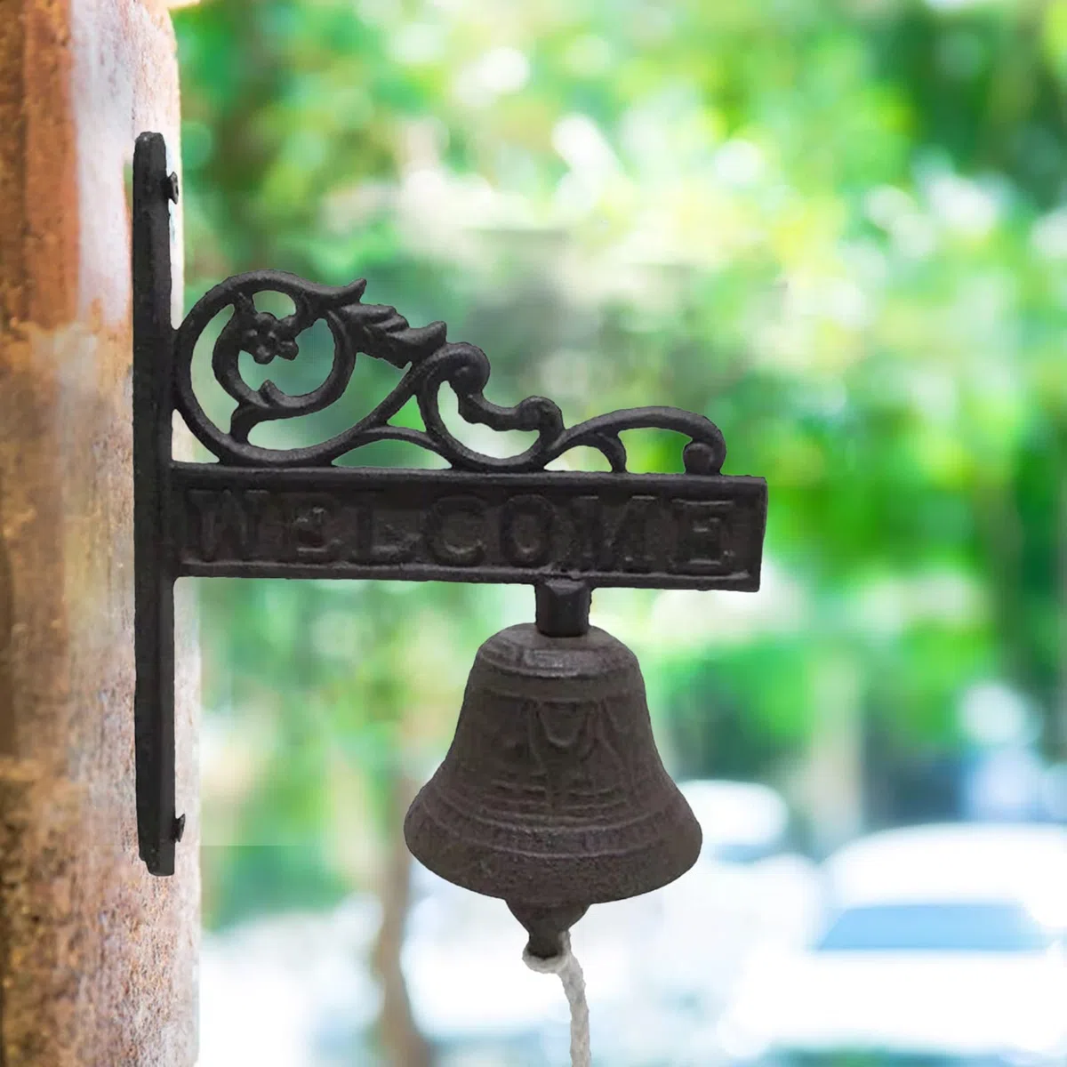 Campana da pranzo | Campanello in ghisa per porta d'ingresso, per interni ed esterni, per interni e esterni, decorazione artistica da parete