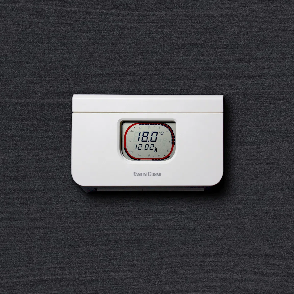 Fantini Cosmi C58 Cronotermostato Giornaliero a Batterie, Bianco
