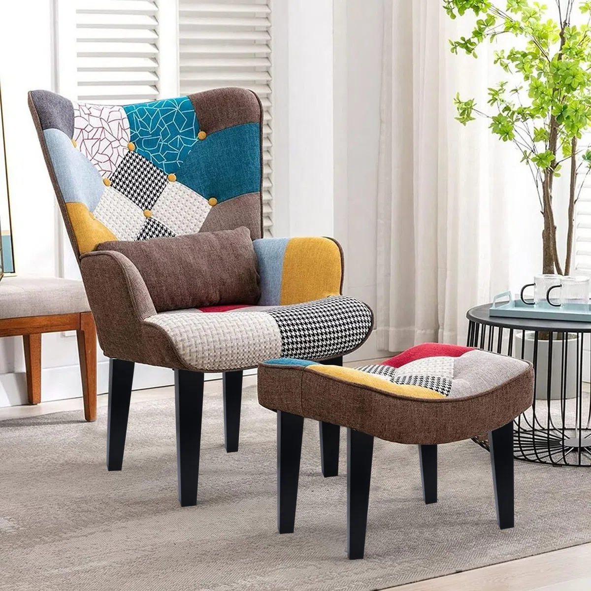 4 Pezzi Piedini per Mobili in Legno 30cm Nero Quadrate Gambe per Mobili con Piastra di Montaggio Viti Pad Antiscivolo Piedini di Ricambio per Armadio Divano Letto Mobile TV