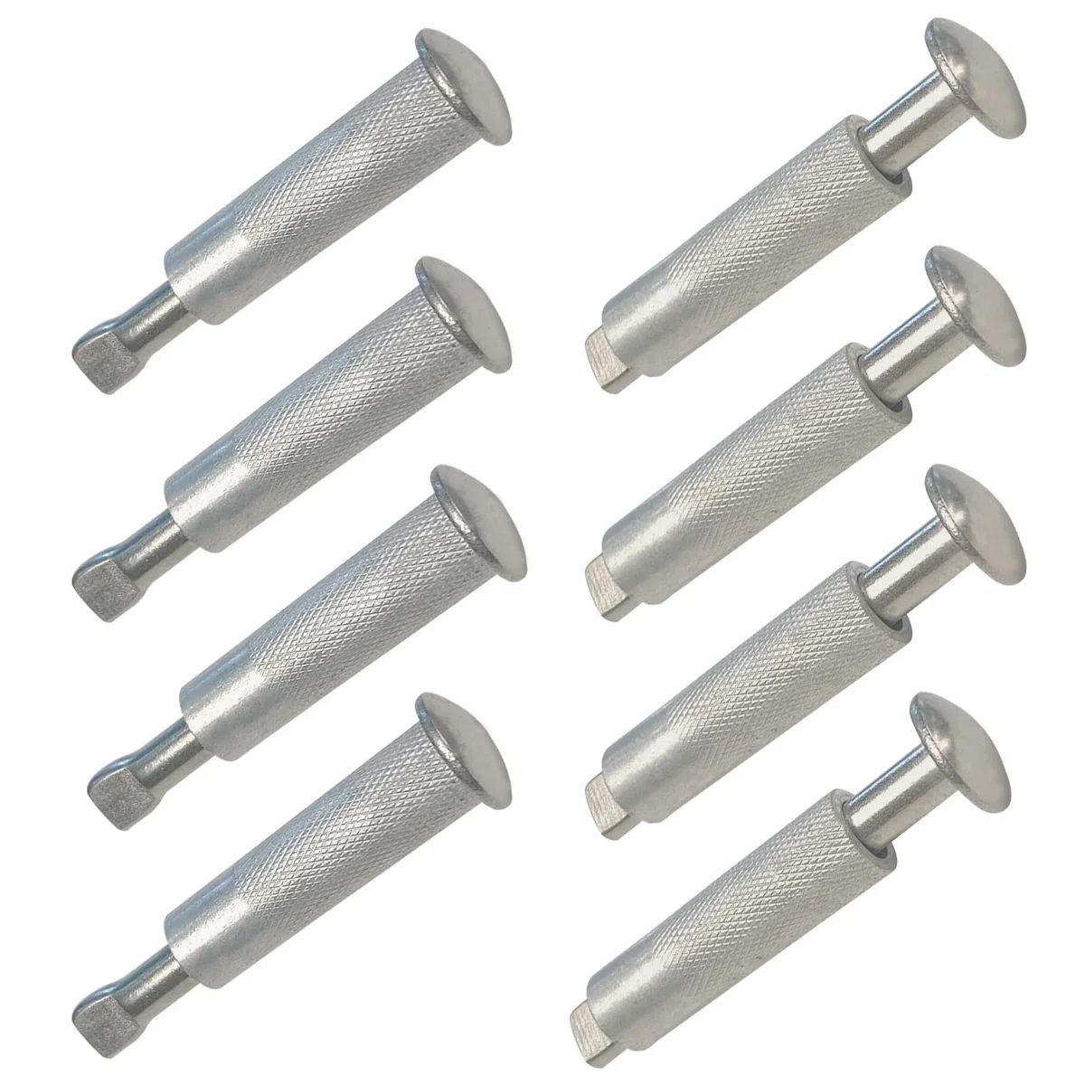 Viti di Ancoraggio per Teloni Bulloni di Ancoraggio per Coperture per Piscine Confezione da 10pcs Tasselli per Piscina 100% Acciaio Inossidabile (Acciaio-Alluminio) Retrattile 16 x 65 mm (10)