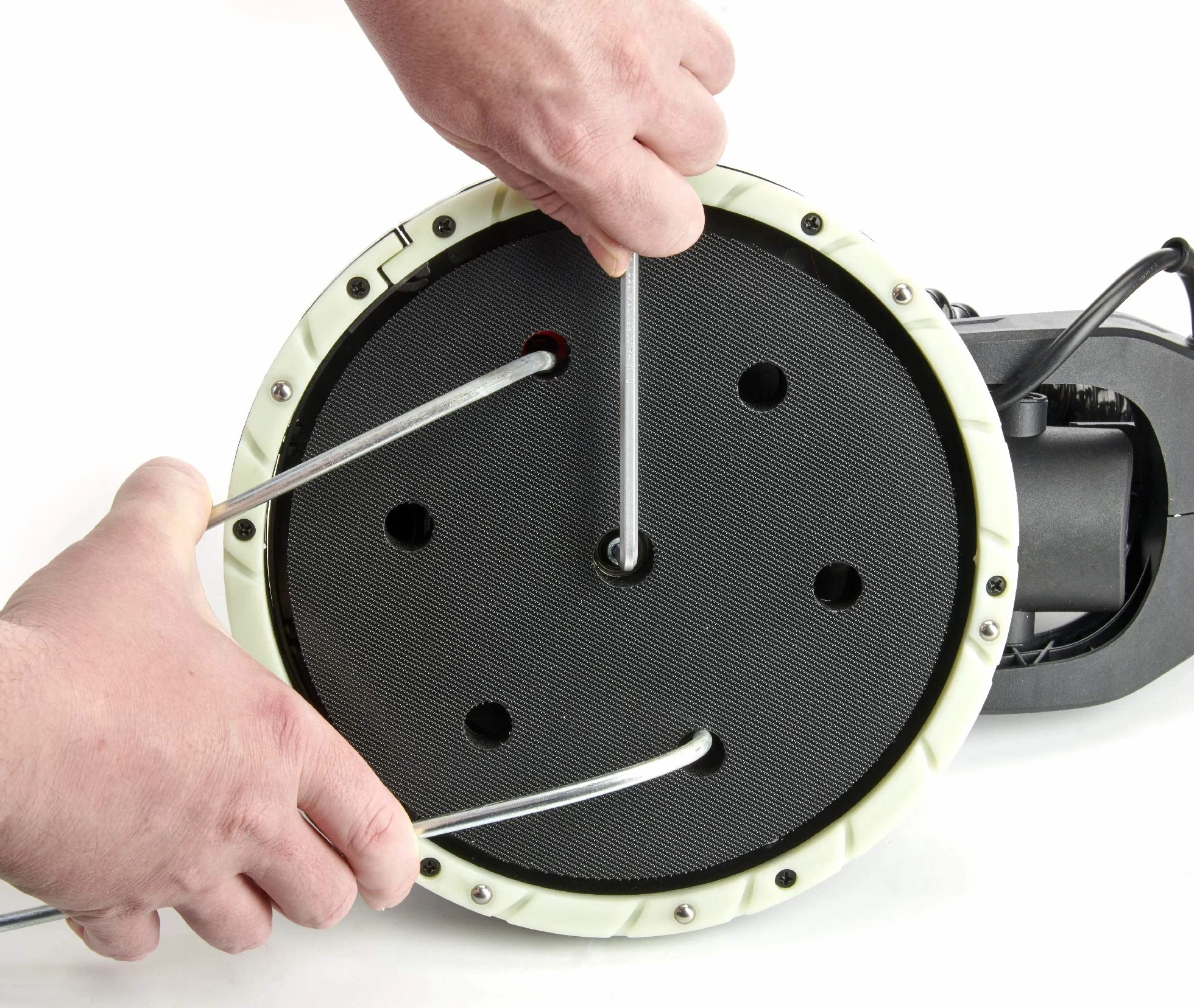 Ricambio platorello a strappo levigatrice da parete a stelo levigatrice per soffitti levigatrice per edilizia asta telescopica con abrasivo Ø225mm compatibile con Einhell TC-DW 225 e TE-DW225