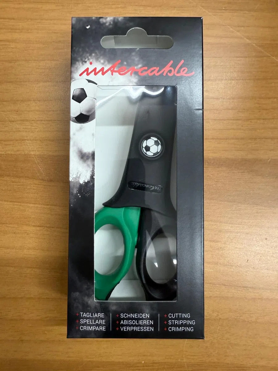 INTERCABLE FORBICE PROFESSIONALE DA ELETTRICISTA F1 16020 SERIE LIMITATA SQUADRA CALCIO NERO VERDE SASSUOLO 16020-F1-CS