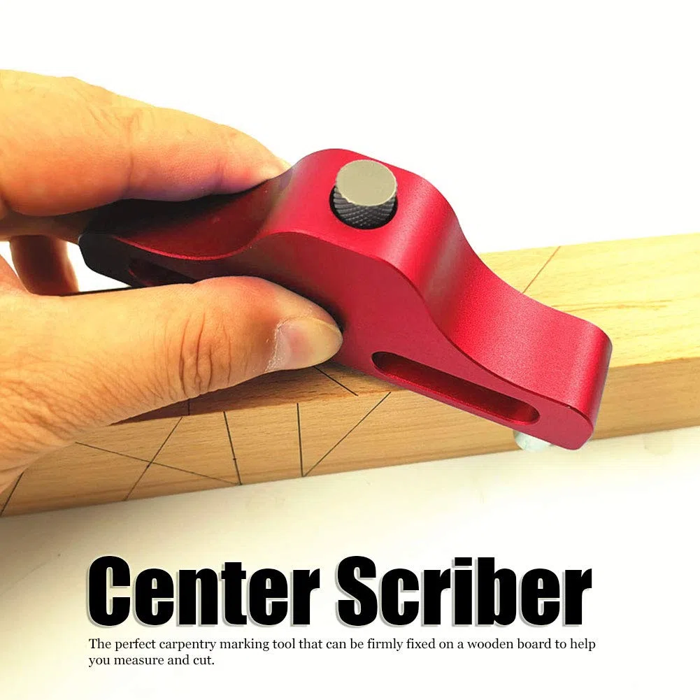 Cerca Centro, ZX-1 Trova Centro Legno, Center Finder in Lega di Alluminio, Tracciatore per Carpenteria, Edilizia, Macchinari per Perforazione
