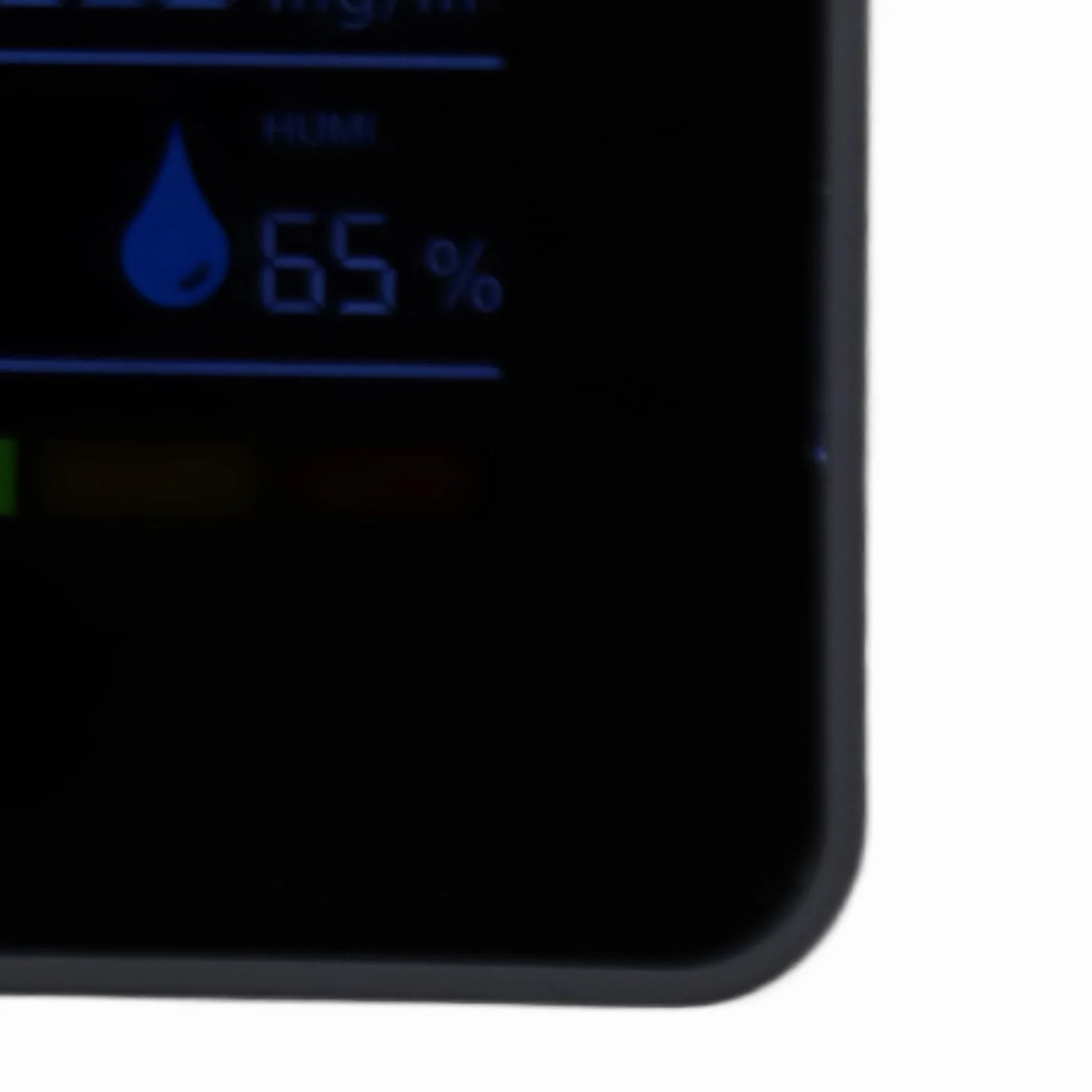 Rilevatore di CO2 Monitor Qualità Aria Interna 5 in 1 con HCHO TVOC Temperatura Umidità Alimentazione a Batteria per Casa e Auto