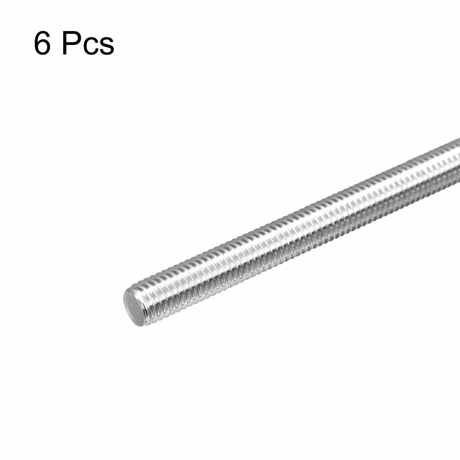 QUARKZMAN Barra Filettata M8 x 140mm Passo Filettatura 1.25mm Perni Barra Filettata in Acciaio Inox 304 Destre Completamente Filettati Aste 6 Pezzi
