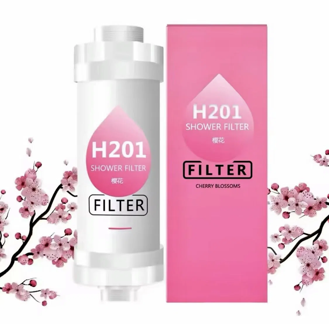 Filtro doccia con aroma e vitamina C, migliora la salute della pelle e dei capelli (aroma di ciliegia)