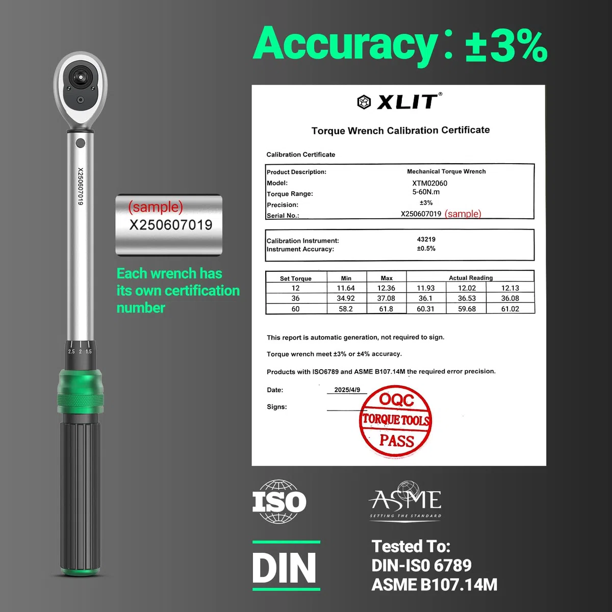 Chiave dinamometrica 3/8 pollici, 5-60 Nm ±3% di precisione – 72 denti cricchetto in acciaio al cromo vanadio con scatola di conservazione per auto, moto, bicicletta, manutenzione veicoli e