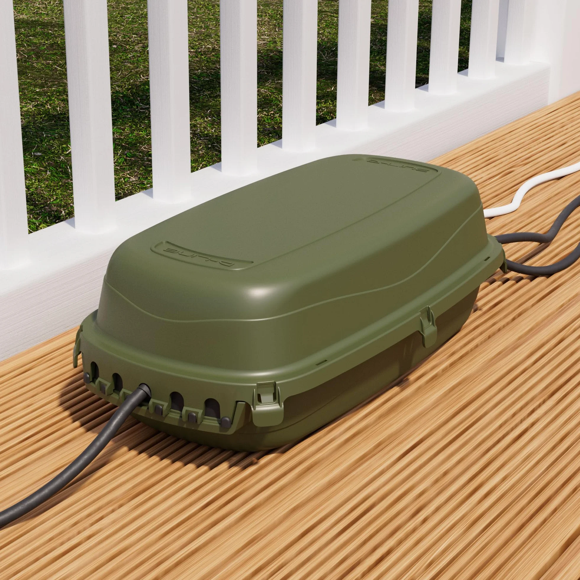 D-Line, Cassetta per cavi per esterni, Grado di protezione IP54 - 290mm (lunghezza) x 125mm (larghezza) x 110mm (altezza) - Verde