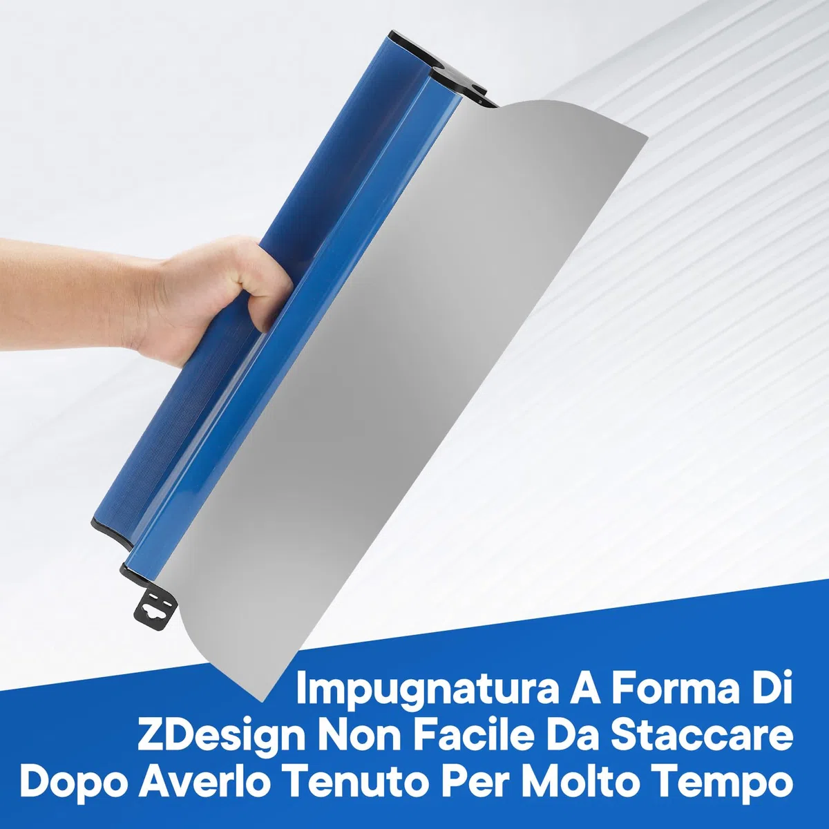 Spatola per superfici professionale, Spatole per stucco con 0,55mm Lame in acciaio inossidabile, 60cm Spatola per Stucco con manico a Z, per Cantieri di costruzione, Ristruttura domestica