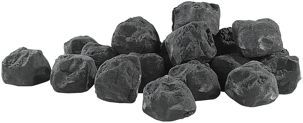 Carlo Milano Accessori per Camino a bioetanolo: Pietre Decorative per camini a bioetanolo, Riproduzione di Carbone incredibilmente realistica, Ø ca. 4 cm (Carbone Decorativo Camino)