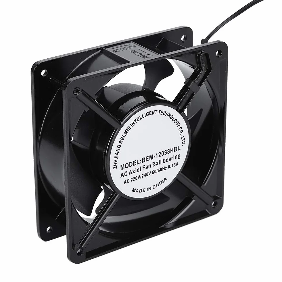 Ventola di Raffreddamento Assiale per Saldatrice 120x120x38 mm Metallo 28W Motore in Rame 2600 RPM Alta Velocità Basso Rumore 82CFM