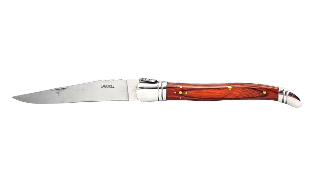 Coltello Layole Simile al coltellino laguiole Manico in Legno da tavola Cucina da Collezione Made in Pakistan Pieghevole Tascabile