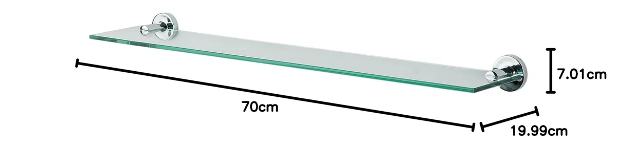 Spirella 1006419 Mensola Atlantic 60cm (cromata)