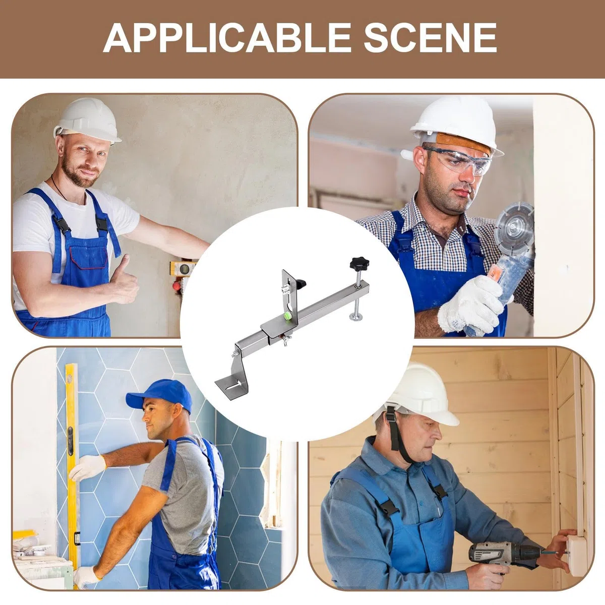 Supporto Livello da Parete | Installazione Semplice E Regolabile,Supporto Per Livella Da Parete E Controsoffitto | Per Falegnami Piastrellisti Cantiere Edile Ristrutturazione Domestica